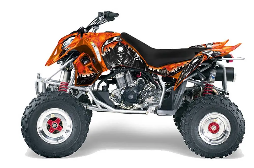 Polaris Outlaw 450 / 500 / 525 ATV Graphic Kit - 2006-2008 Reaper Orange