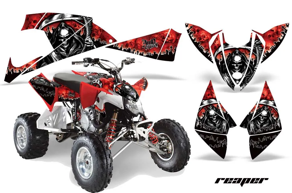Polaris Outlaw 450 / 500 / 525 ATV Graphic Kit - 2009-2012 Reaper Red