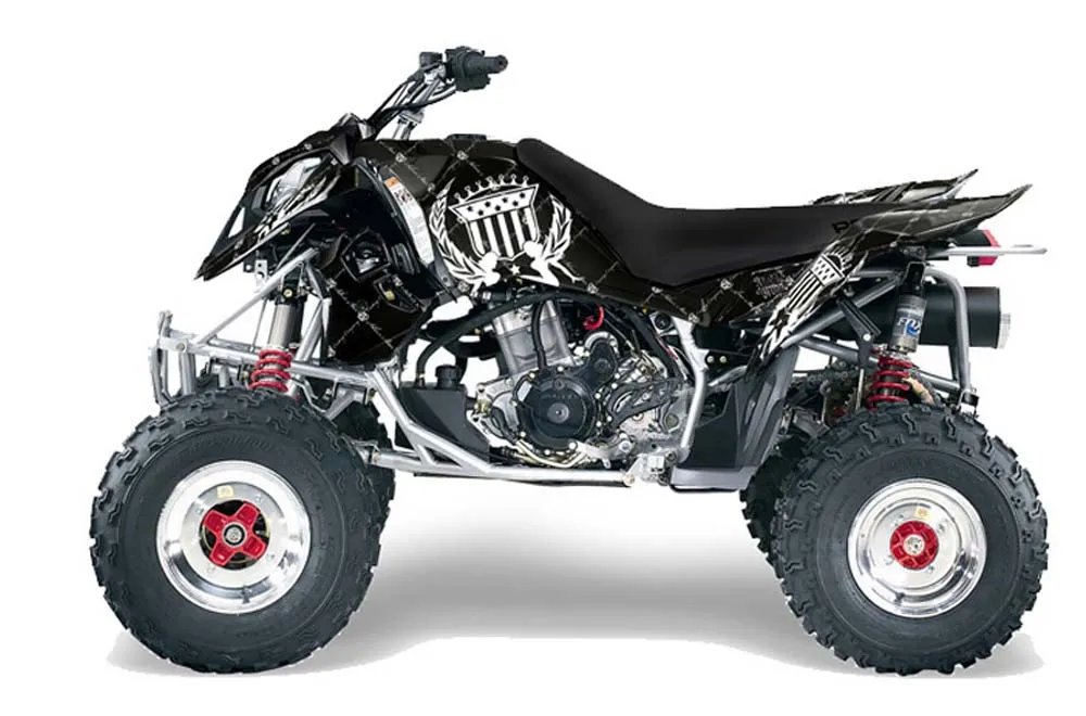 Polaris Outlaw 450 / 500 / 525 ATV Graphic Kit - 2006-2008 Silver Star - Reloaded White