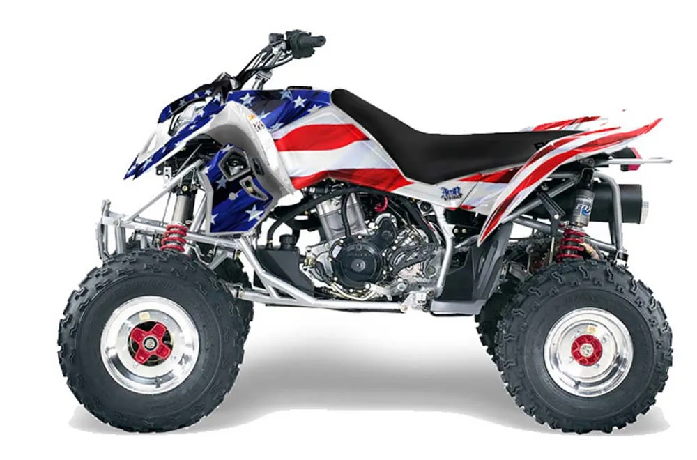 Polaris Outlaw 450 / 500 / 525 ATV Graphic Kit - 2006-2008 Stars n Stripes Red