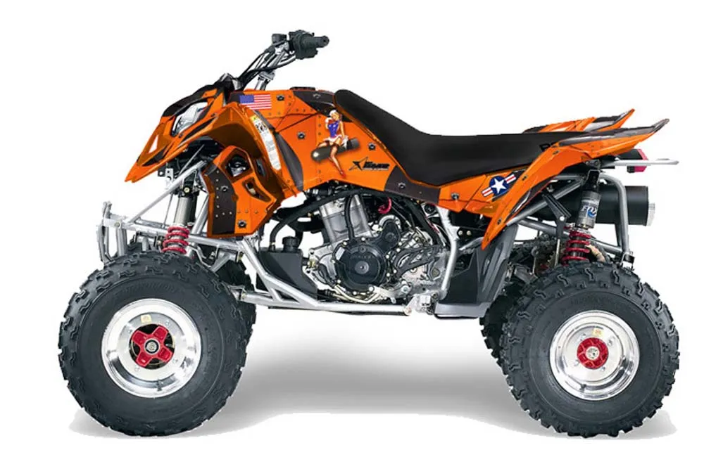 Polaris Outlaw 450 / 500 / 525 ATV Graphic Kit - 2006-2008 T Bomber Orange