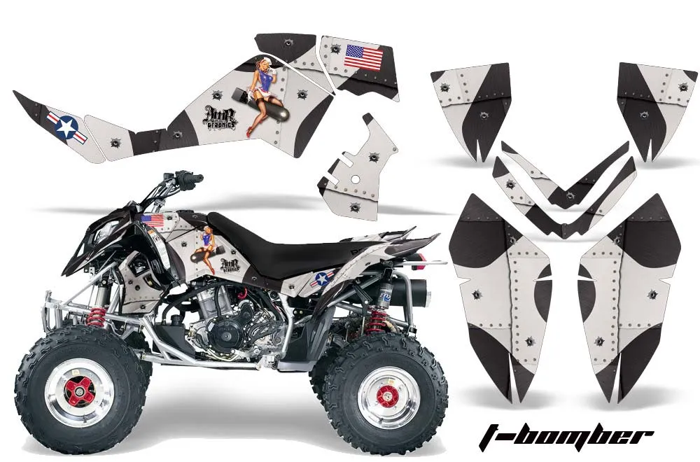 Polaris Outlaw 450 / 500 / 525 ATV Graphic Kit - 2006-2008 Toxicity Black