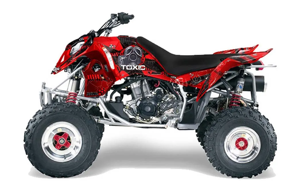 Polaris Outlaw 450 / 500 / 525 ATV Graphic Kit - 2006-2008 Toxicity Black