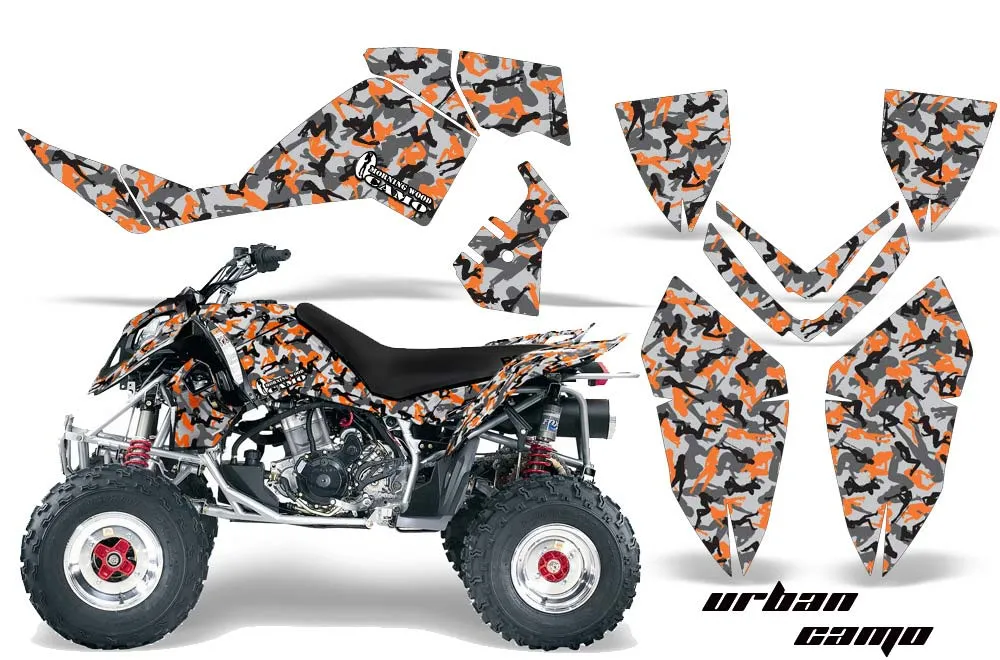 Polaris Outlaw 450 / 500 / 525 ATV Graphic Kit - 2006-2008 Urban Camo Orange