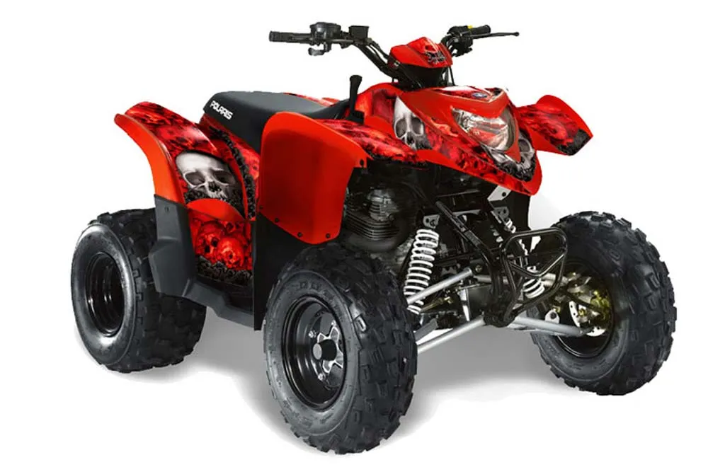 Polaris Phoenix 200 ATV Graphic Kit - 2005-2023 Bone Collector Red