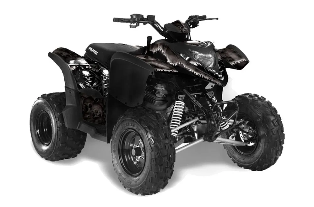 Polaris Phoenix 200 ATV Graphic Kit - 2005-2023 Reaper Black