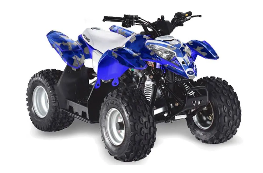 Polaris Predator 50 ATV Graphic Kit - All Years Camoplate Blue