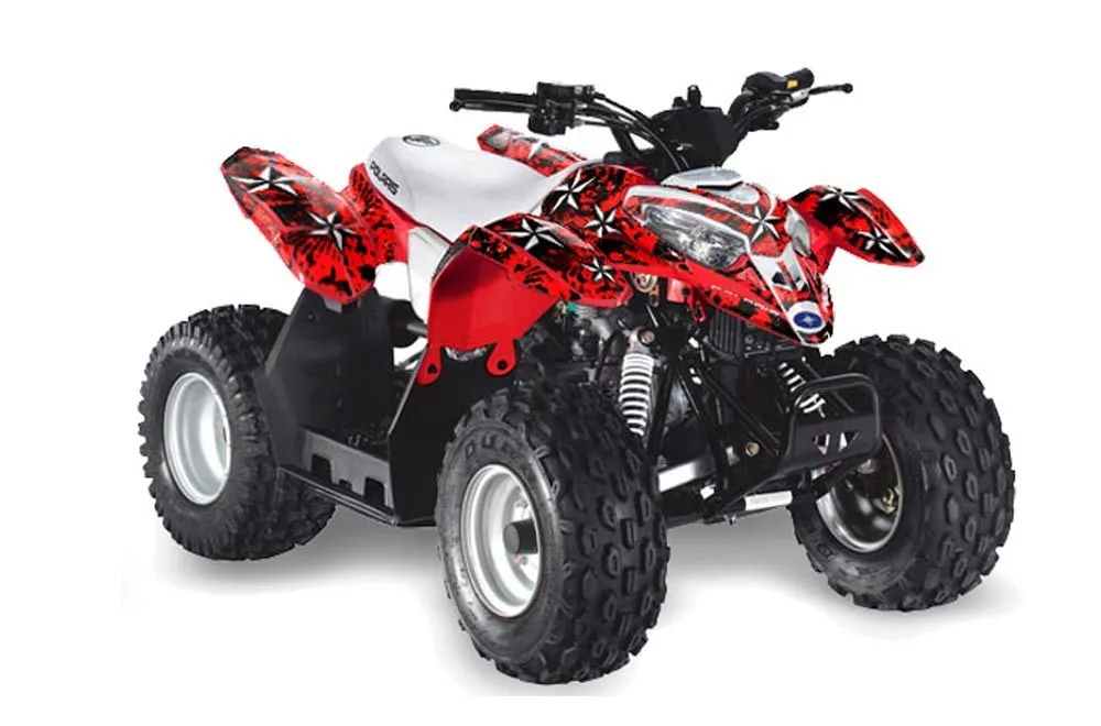Polaris Predator 50 ATV Graphic Kit - All Years Northstar Red