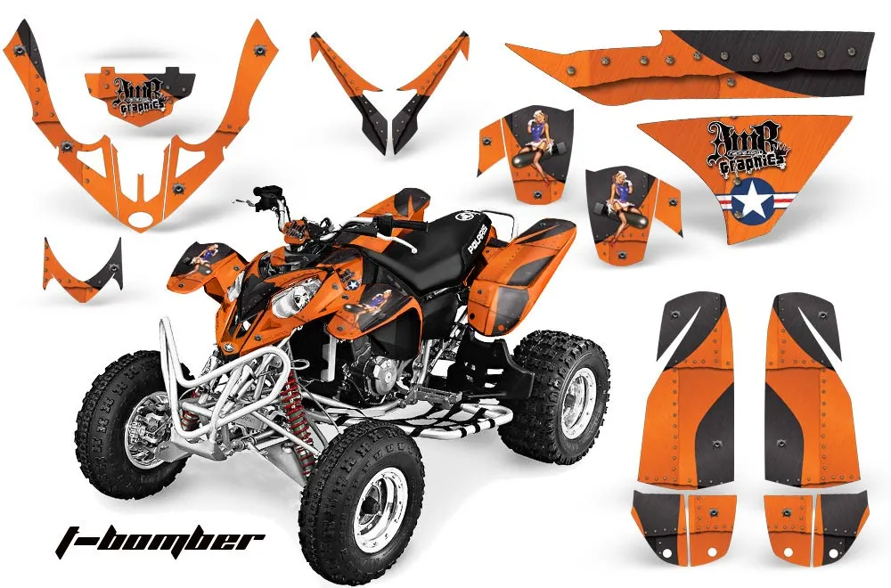 Polaris Predator 500 ATV Graphic Kit - 2002-2011 Reaper Orange