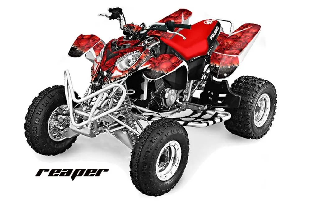 Polaris Predator 500 ATV Graphic Kit - 2002-2011 Reaper Red