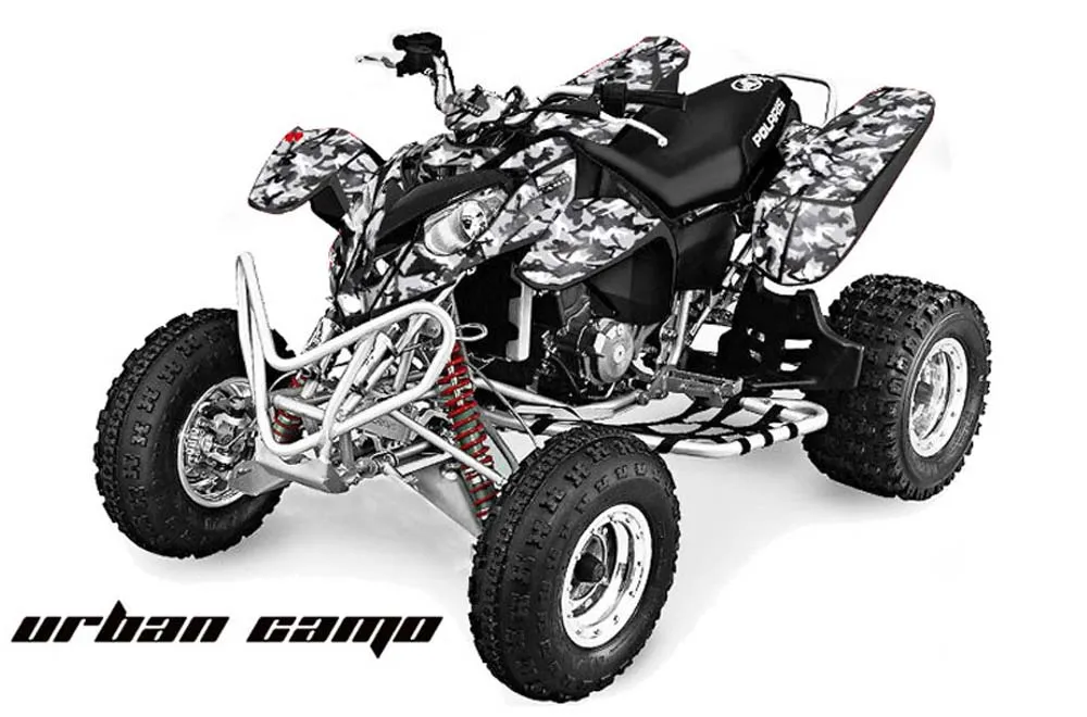 Polaris Predator 500 ATV Graphic Kit - 2002-2011 Urban Camo White