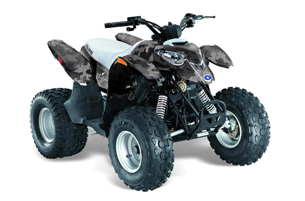 Polaris Predator 90 ATV Graphic Kit - 2002-2011 Camoplate Black