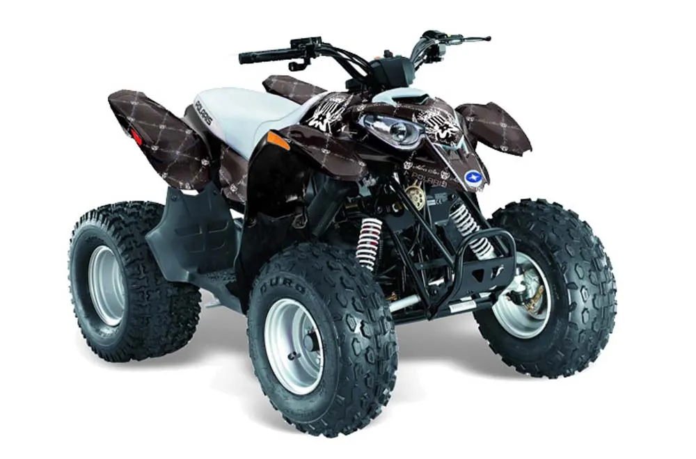 Polaris Predator 90 ATV Graphic Kit - 2002-2011 Silver Star - Reloaded White