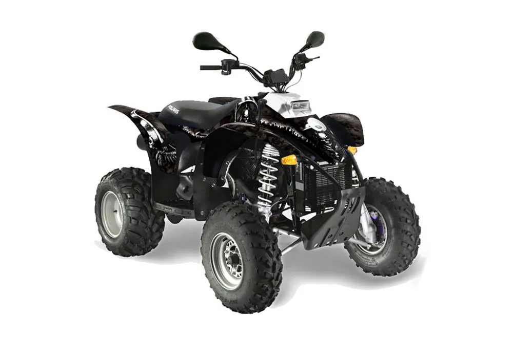 Polaris Scrambler / Trailblazer 500 ATV Graphic Kit - 1985-2009 Reaper Black