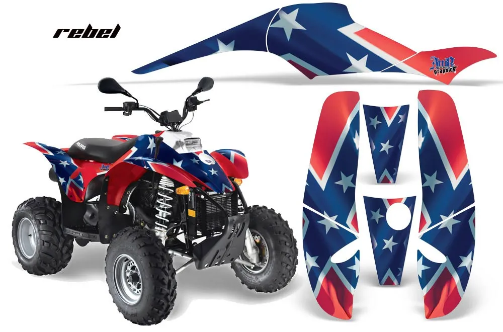 Polaris Scrambler / Trailblazer 500 ATV Graphic Kit - 1985-2009 Rebel
