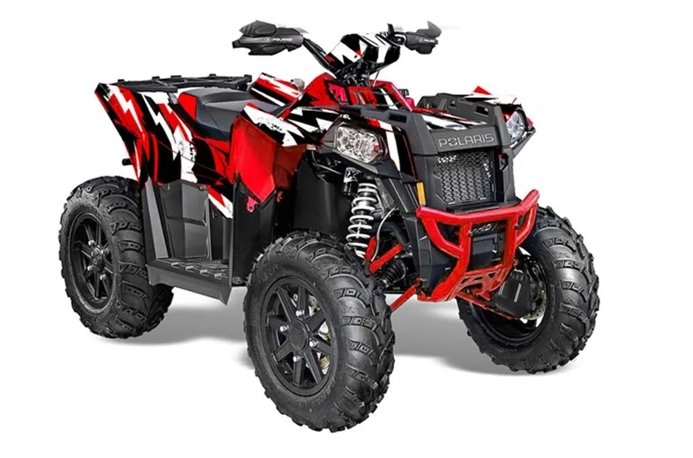 Polaris Scrambler XP 850 / 1000 ATV Graphic Kit - 2013-2016 Attack Red