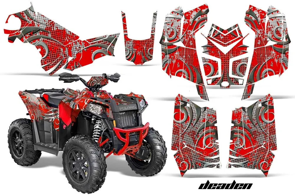 Polaris Scrambler XP 850 / 1000 ATV Graphic Kit - 2013-2016 Deaden Red