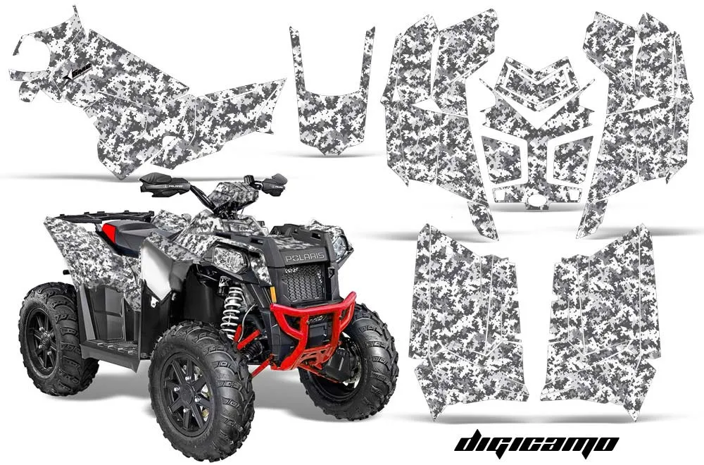 Polaris Scrambler XP 850 / 1000 ATV Graphic Kit - 2013-2016 Digi Camo White