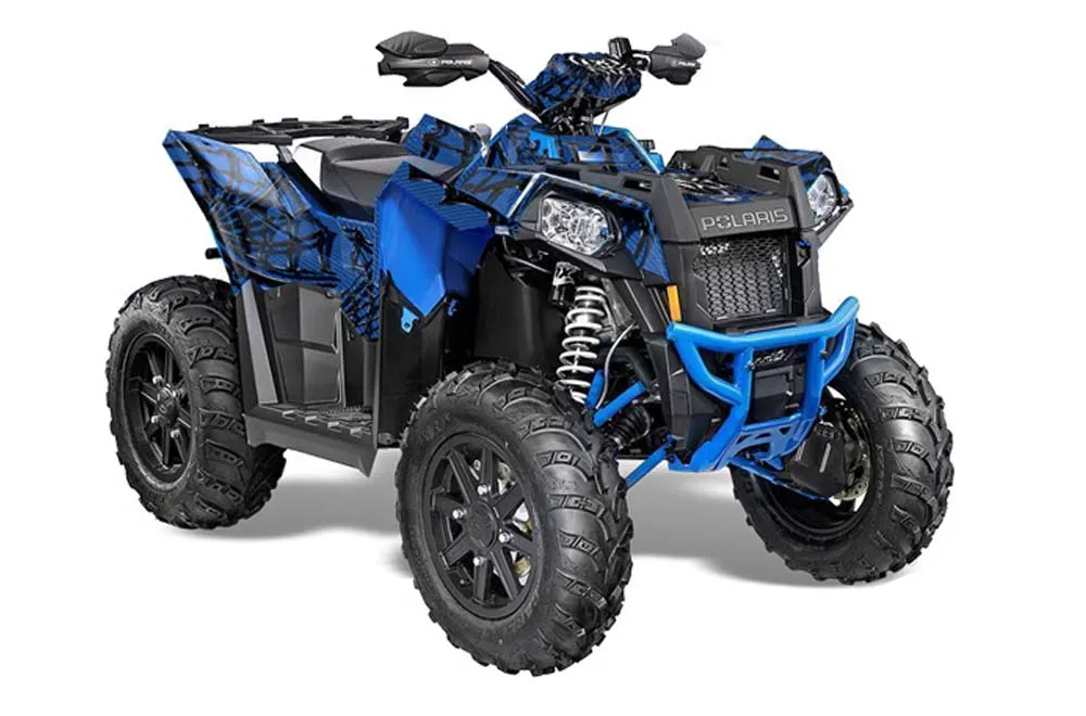 Polaris Scrambler XP 850 / 1000 ATV Graphic Kit - 2013-2016 Widow Maker Blue