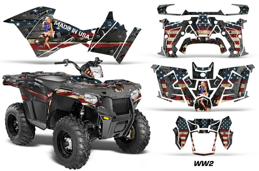 Polaris Sportsman 325ETX / 450 / 570 ATV Custom Graphic Kit - 2014-2017