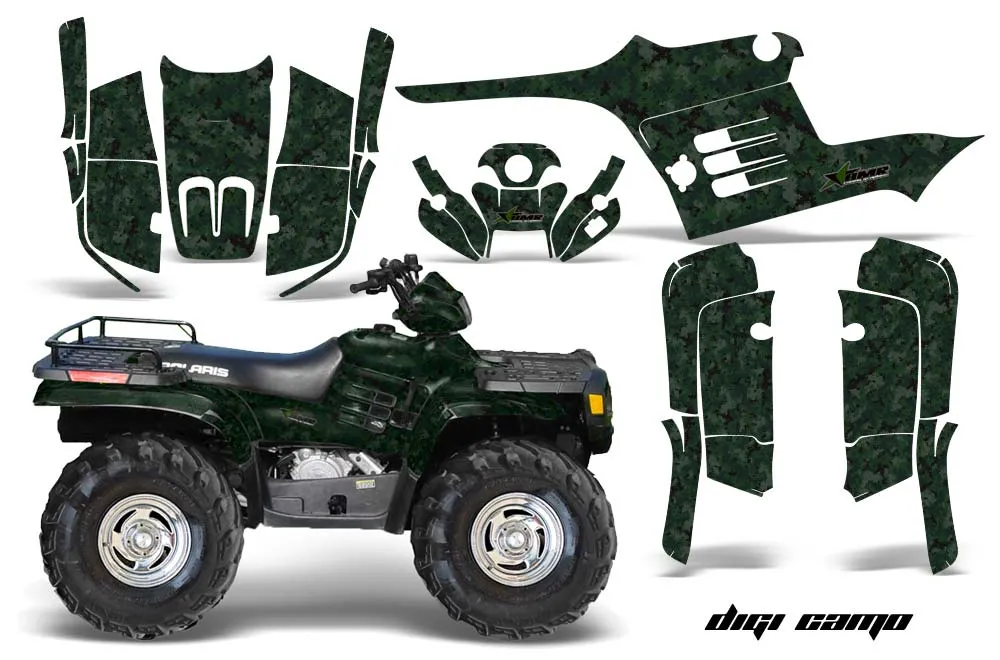 Polaris Sportsman 400 / 500 / 600 / 700 ATV Graphic Kit - 1995-2004 Digi Camo Green