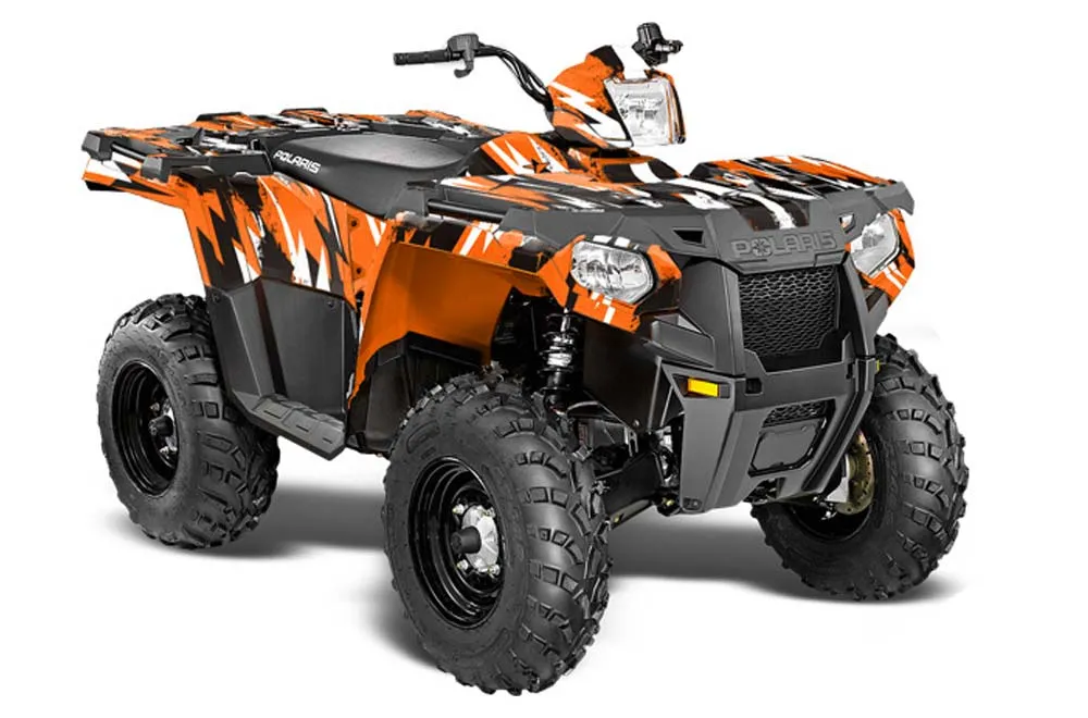 Polaris Sportsman 325ETX / 450 / 570 ATV Graphic Kit - 2014-2017 Attack Orange