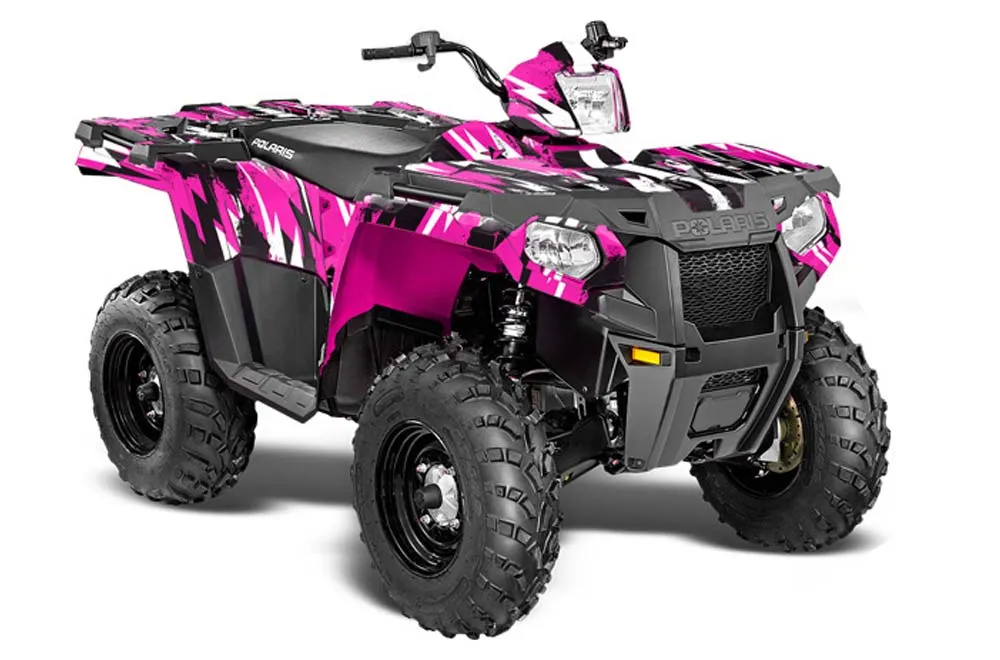 Polaris Sportsman 325ETX / 450 / 570 ATV Graphic Kit - 2014-2017 Attack Pink