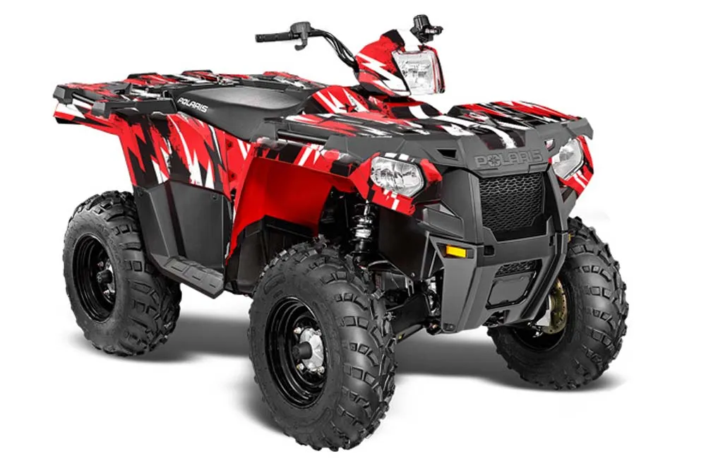 Polaris Sportsman 325ETX / 450 / 570 ATV Graphic Kit - 2014-2017 Attack Red