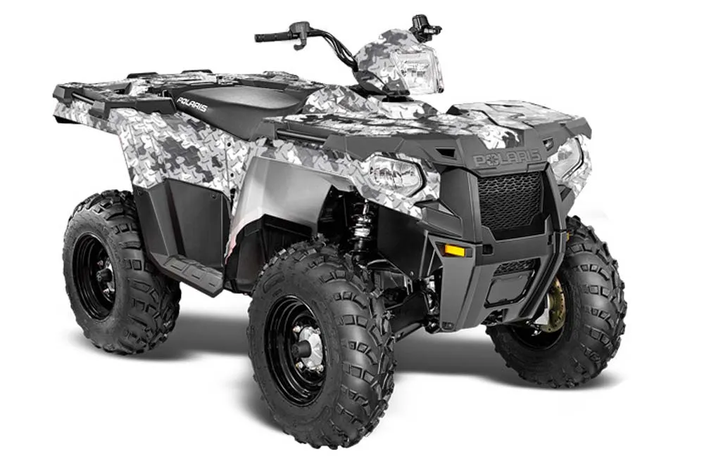 Polaris Sportsman 325ETX / 450 / 570 ATV Graphic Kit - 2014-2017 Camoplate White
