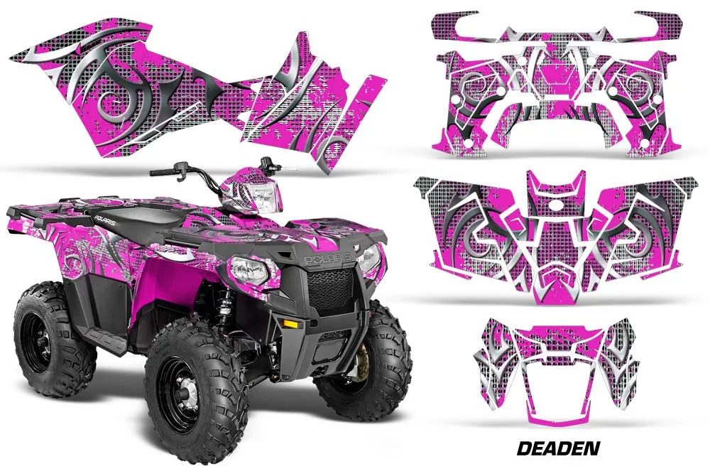 Polaris Sportsman 325ETX / 450 / 570 ATV Graphic Kit - 2014-2017 Deaden Pink