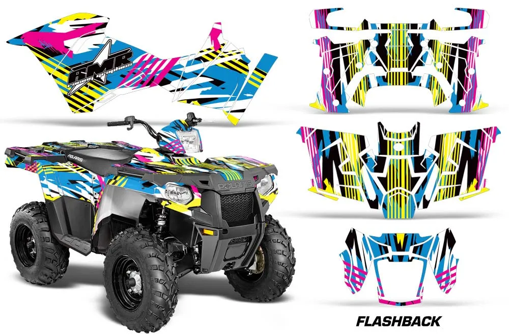Polaris Sportsman 325ETX / 450 / 570 ATV Graphic Kit - 2014-2017 Flashback