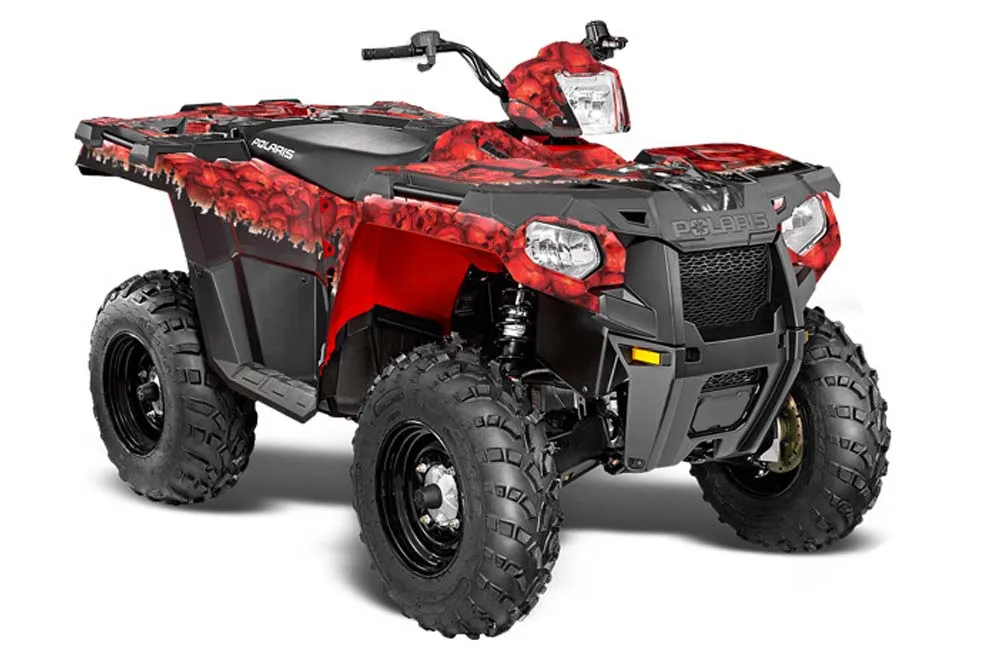 Polaris Sportsman 325ETX / 450 / 570 ATV Graphic Kit - 2014-2017 Reaper Red