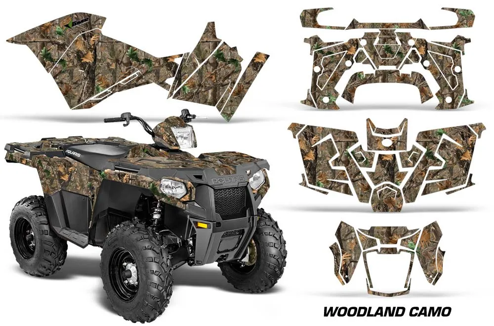 Polaris Sportsman 325ETX / 450 / 570 ATV Graphic Kit - 2014-2017 Woodland Camo