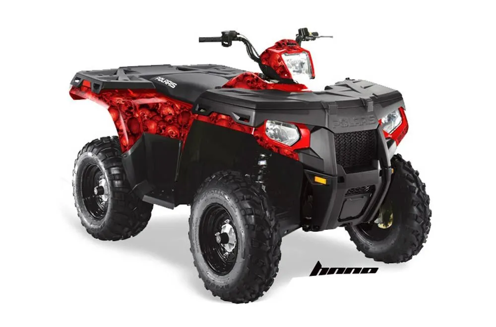 Polaris Sportsman 800 / 500 ATV Graphic Kit - 2011-2015 Bone Collector Red