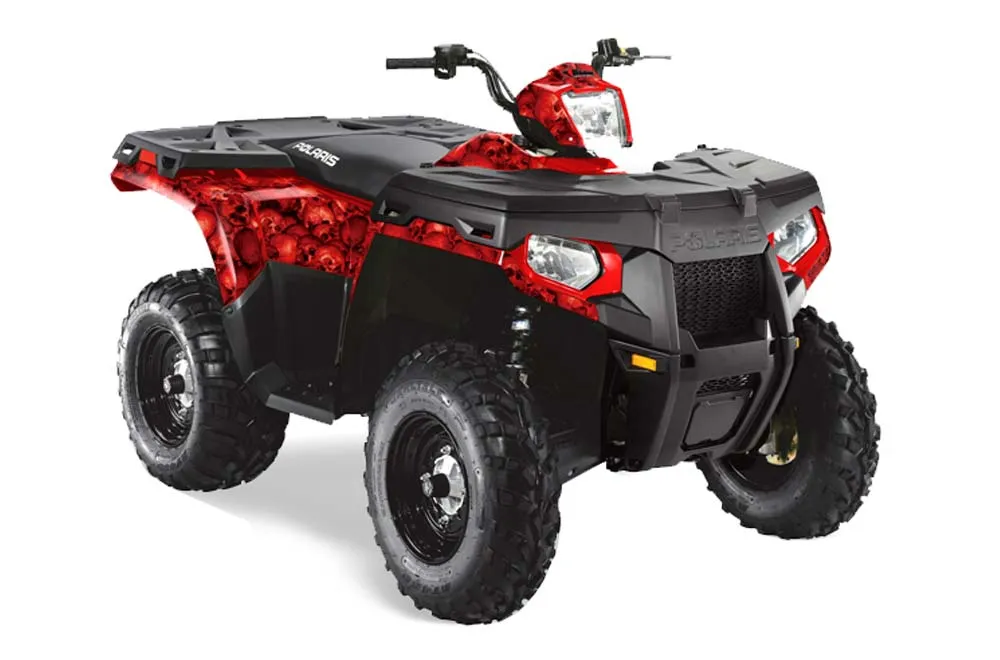 Polaris Sportsman 800 / 500 ATV Graphic Kit - 2005-2010 Bone Collector Red