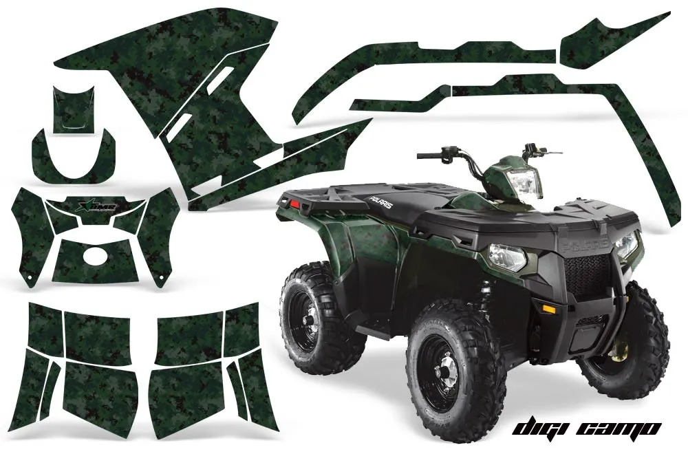Polaris Sportsman 800 / 500 ATV Graphic Kit - 2011-2015 Digi Camo Green