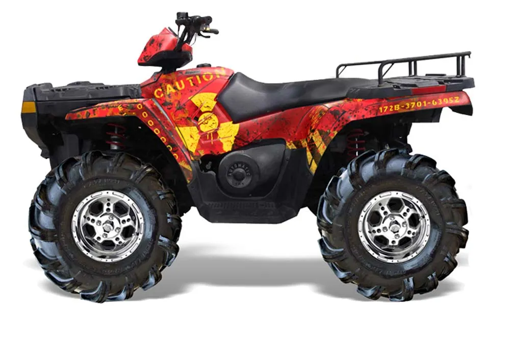 Polaris Sportsman 800 / 500 ATV Graphic Kit - 2005-2010 Meltdown Red