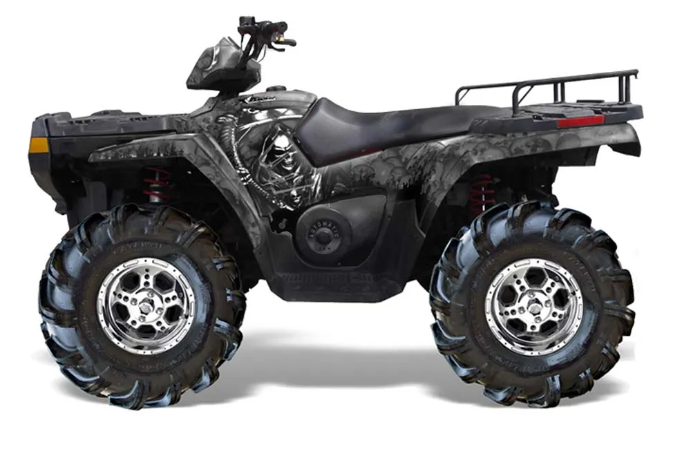 Polaris Sportsman 800 / 500 ATV Graphic Kit - 2005-2010 Reaper Black