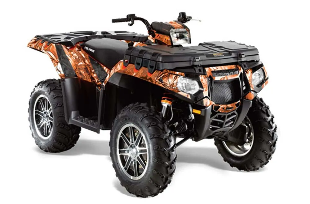 Polaris Sportsman 550 / 850 / 850SP / 1000 ATV Graphic Kit - 2009-2016 Mad Hatter Orange