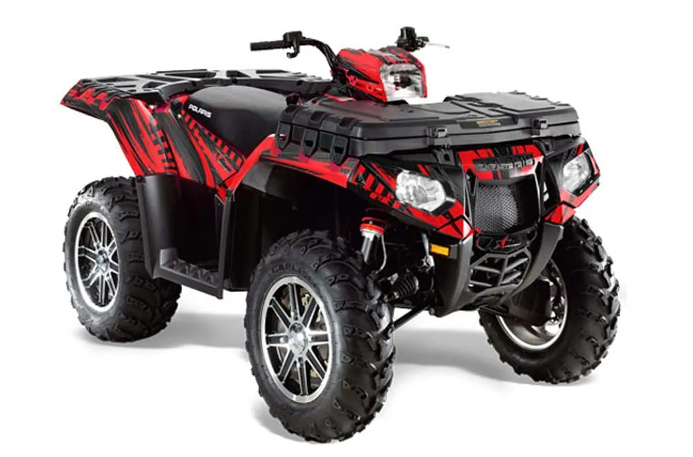 Polaris Sportsman 550 / 850 / 850SP / 1000 ATV Graphic Kit - 2009-2016 Nuke Red