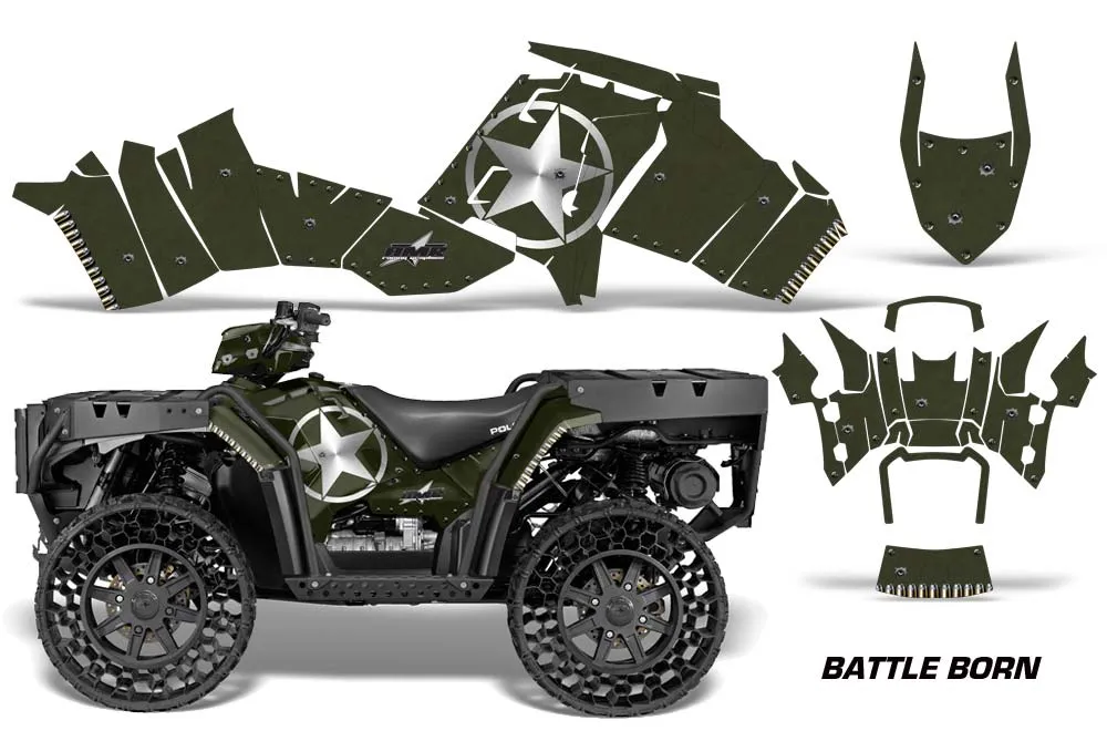 Polaris Sportsman WV850 ATV Graphic Kit - 2012-2015 Battle Born