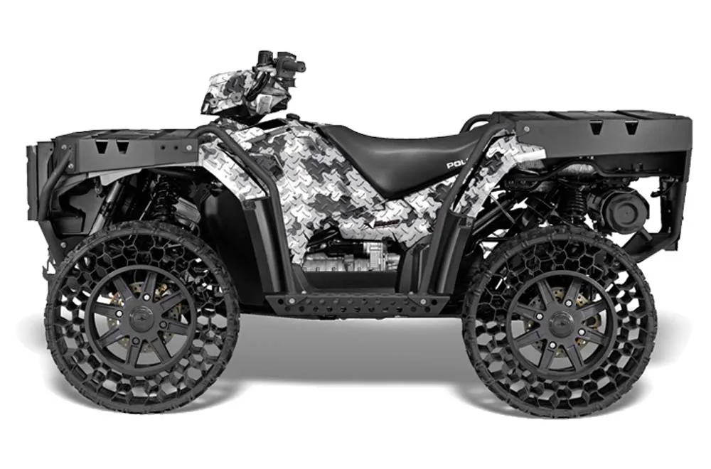Polaris Sportsman WV850 ATV Graphic Kit - 2012-2015 Camoplate White