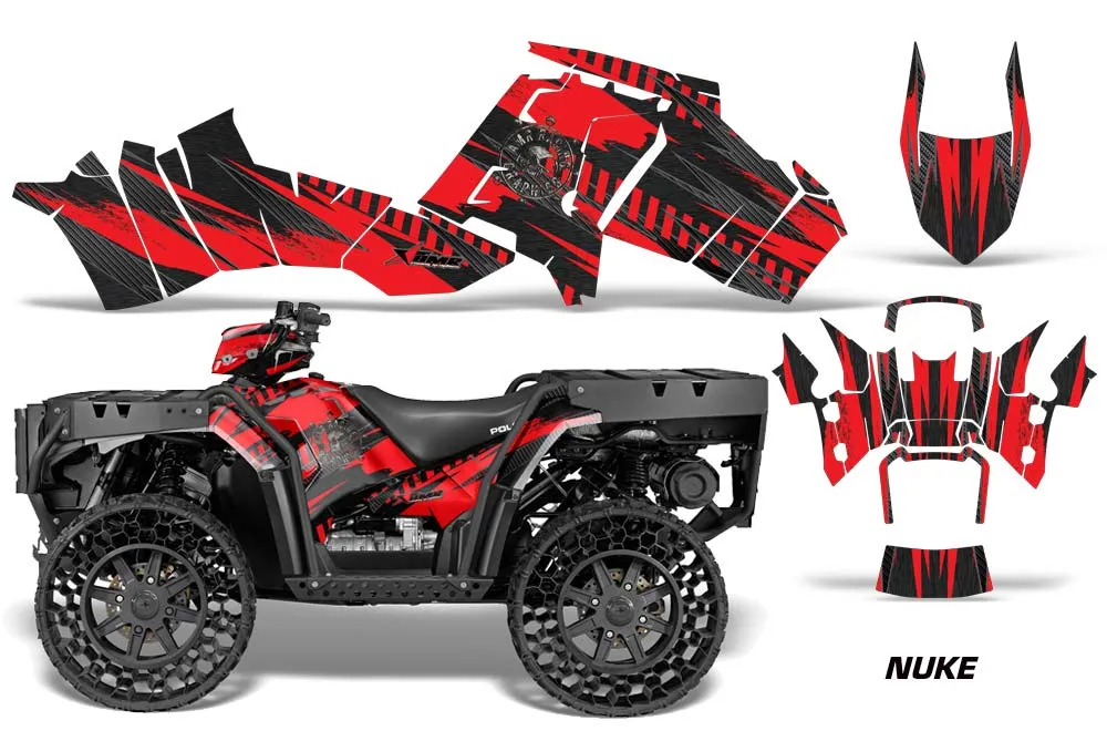 Polaris Sportsman WV850 ATV Graphic Kit - 2012-2015 Nuke Red