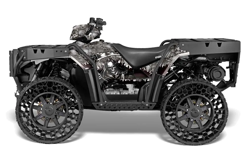 Polaris Sportsman WV850 ATV Graphic Kit - 2012-2015 Reaper Silver