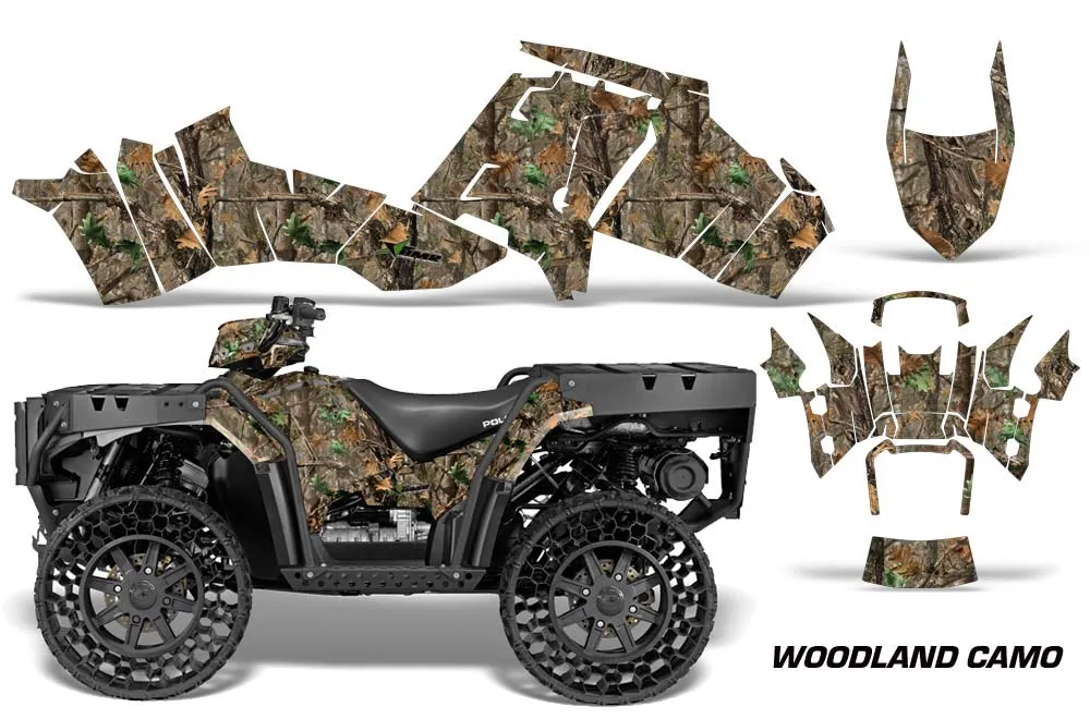 Polaris Sportsman WV850 ATV Graphic Kit - 2012-2015 Woodland Camo