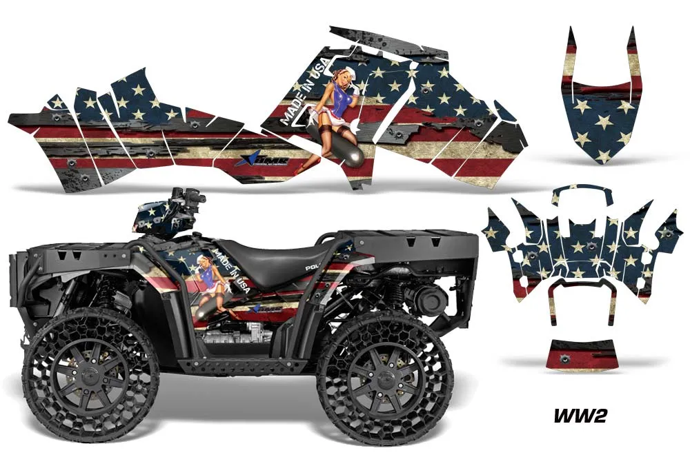 Polaris Sportsman WV850 ATV Graphic Kit - 2012-2015 WW2
