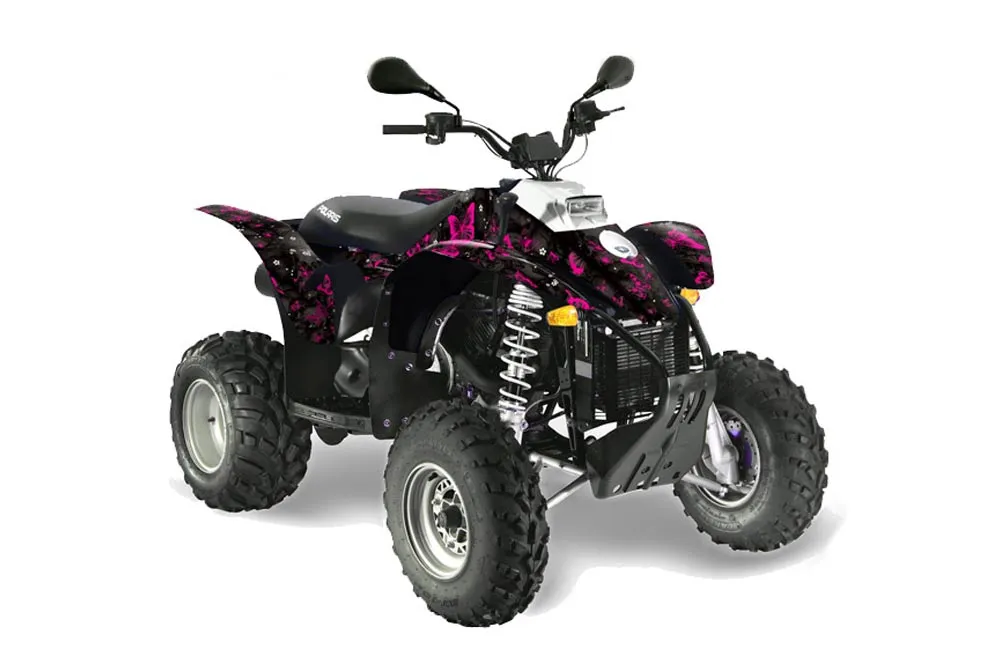 Polaris Trailblazer 350 ATV Graphic Kit - 1985-2009 Butterfly Pink