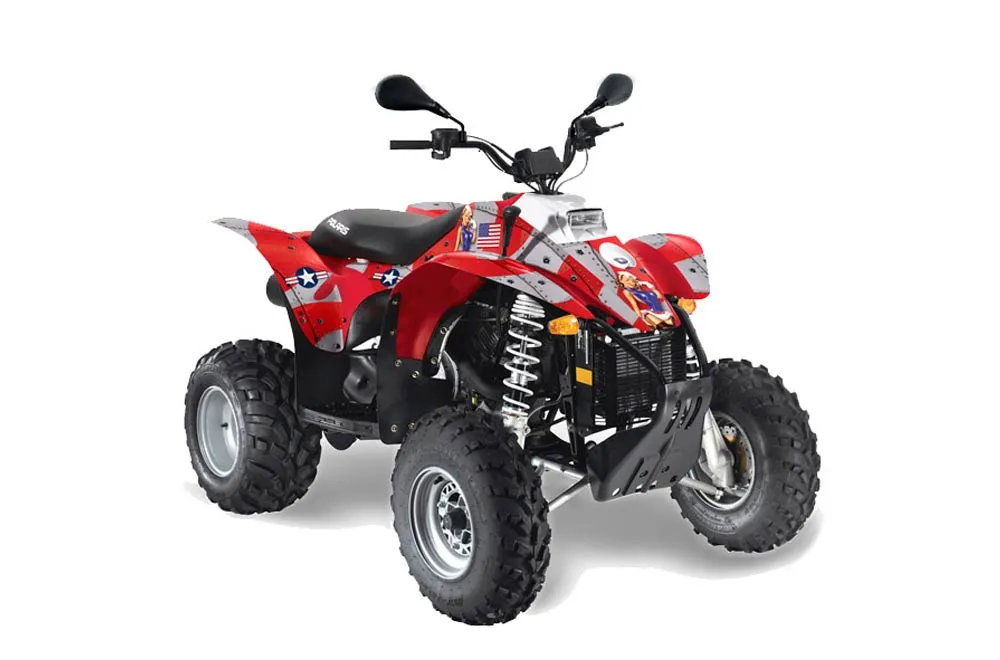 Polaris Trailblazer 350 ATV Graphic Kit - 1985-2009 T Bomber Red