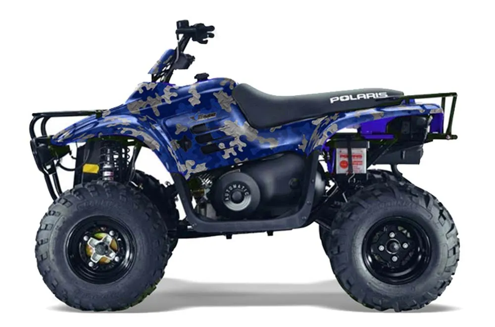 Polaris Trailboss 330 ATV Graphic Kit - 2004-2009 Camoplate Blue