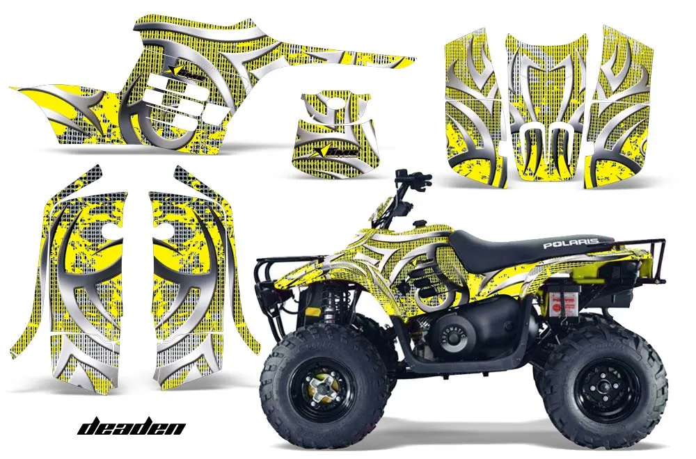 Polaris Trailboss 330 ATV Graphic Kit - 2004-2009 Deaden Yellow